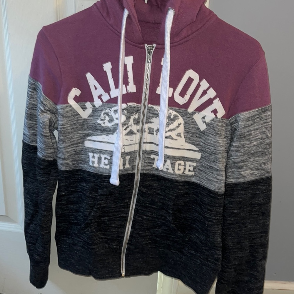 Large reflex cali love zip up sweatshirt